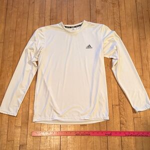 Adidas Men's White Long Sleeve Shirt see photos